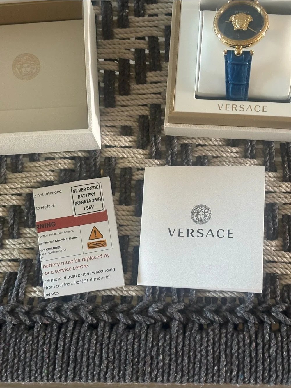 Versace covering swiss strap